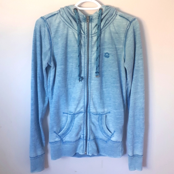 Chill, Faded Blue Zip Up Sweater - Size small - Picture 1 of 6